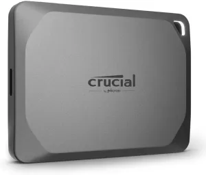 Crucial X9 Pro 4TB Portable SSD, Up to 1050MB/s Read & Write, 3.2 USB-C, External Solid State Drive, Durable Storage for PC and Mac, for Professional Creators, Silver - ‎CT4000X9PROSSD902