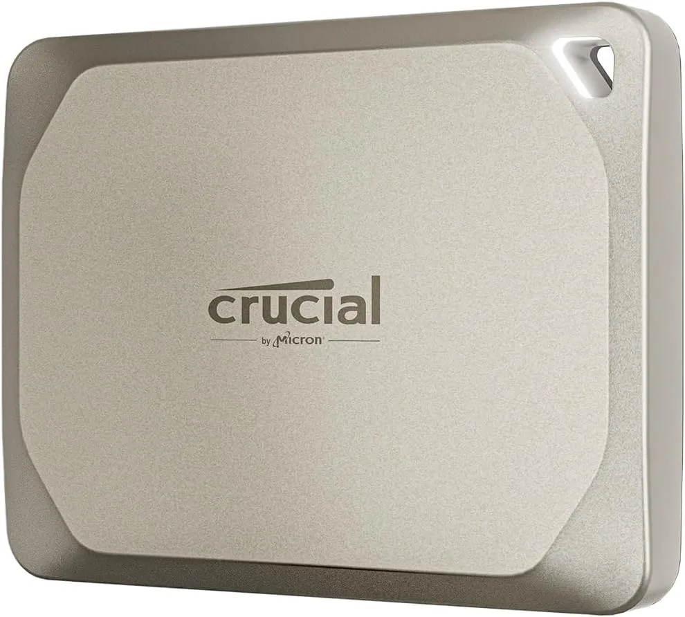 Crucial X9 Pro for Mac 1TB Portable SSD, Up to 1050MB/s Read/Write, 3.2 USB-C, External Solid State Drive, Optimized for Apple Devices, for Professional Creators, Light Gold - ‎CT1000X9PROMACSSD9B02