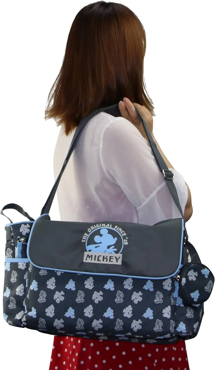 Cudlie! Disney Diaper Tote Bag for Moms Large Spacious Travel Diaper Tote for Baby Boy