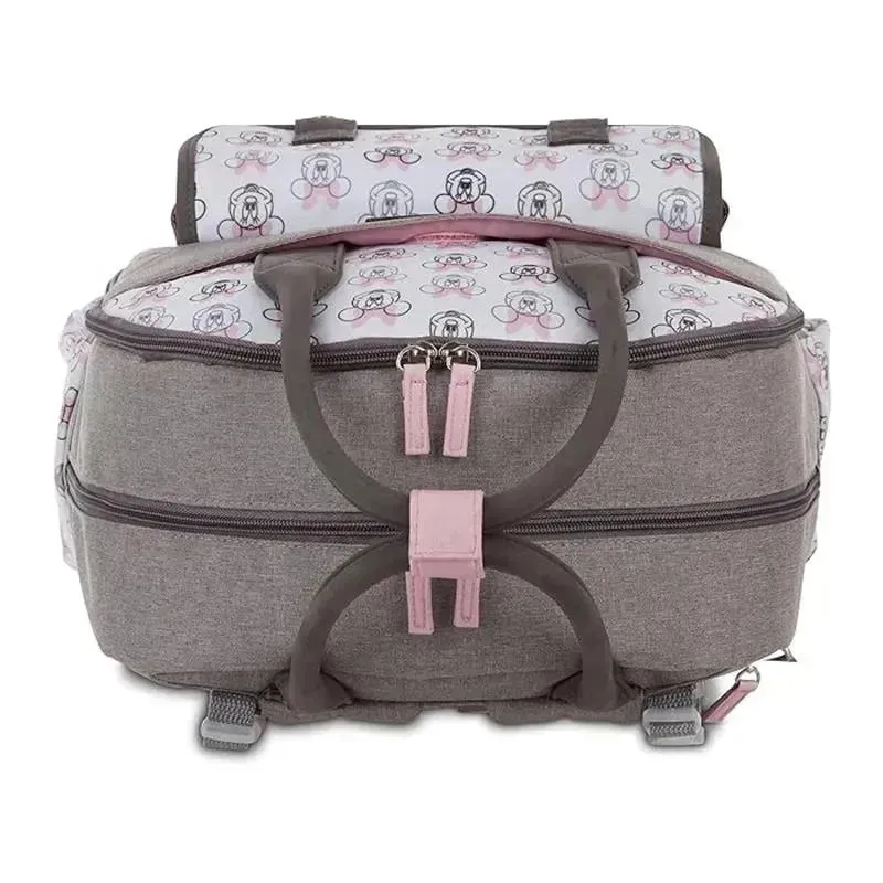 Cudlie - Mochila para fraldas Disney Baby Minnie com bolso deslizante