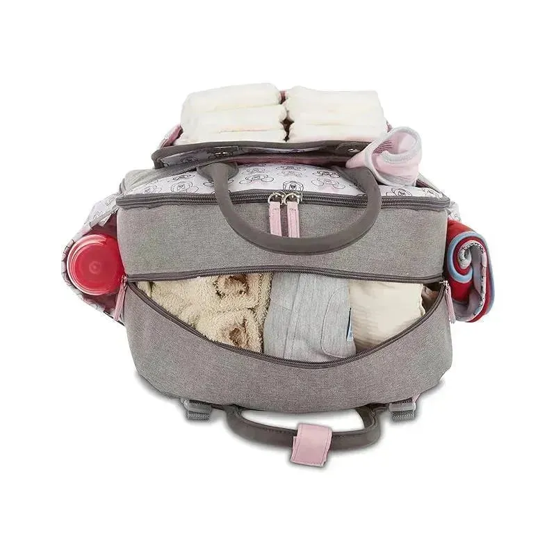 Cudlie - Mochila para fraldas Disney Baby Minnie com bolso deslizante