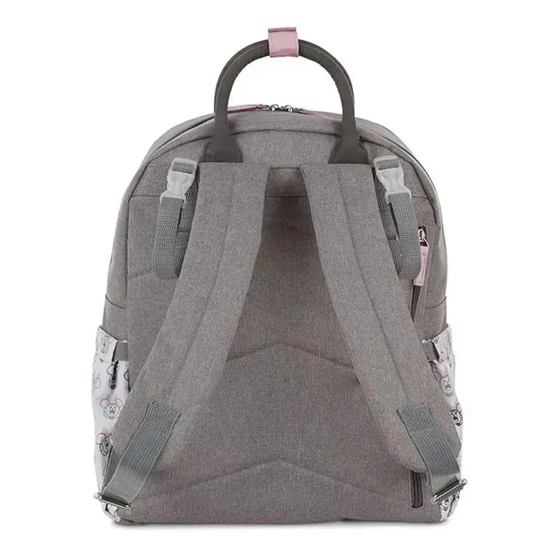 Cudlie - Mochila para fraldas Disney Baby Minnie com bolso deslizante