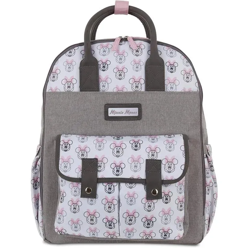 Cudlie - Mochila para fraldas Disney Baby Minnie com bolso deslizante
