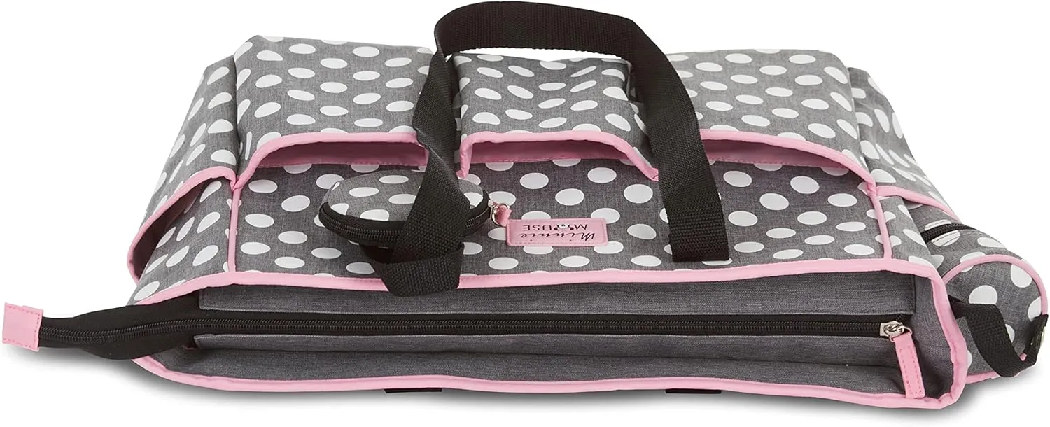 Cudlie Tote Diaper Bag and Changing Pad, Minnie Mouse Polka Dot Print Large