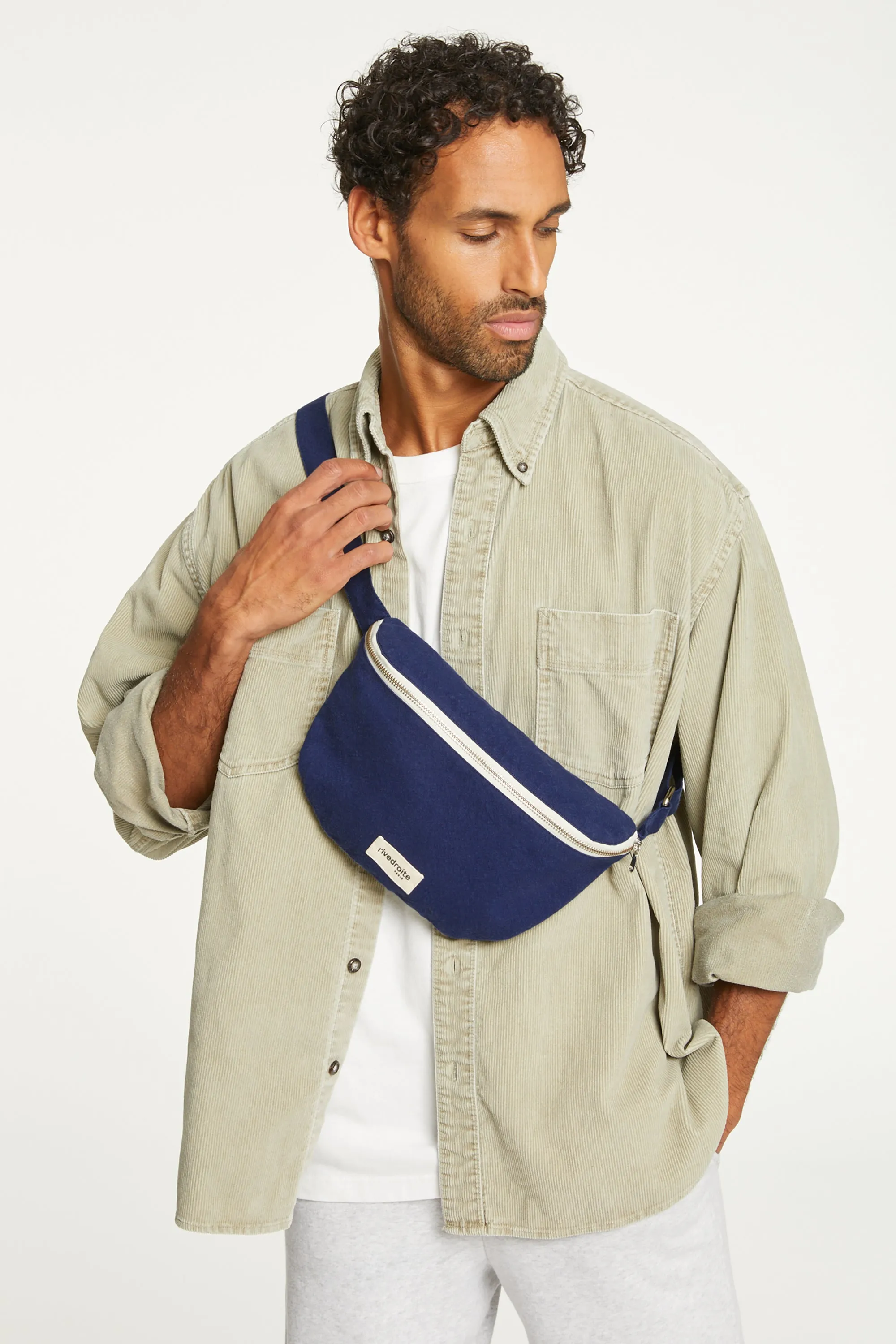 Custine the waist bag - Recycled cotton Midnight Blue