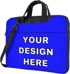 Custom Laptop Bag Messenger & Shoulder Bags Add Photo Text Computer Carrying Case with Strap