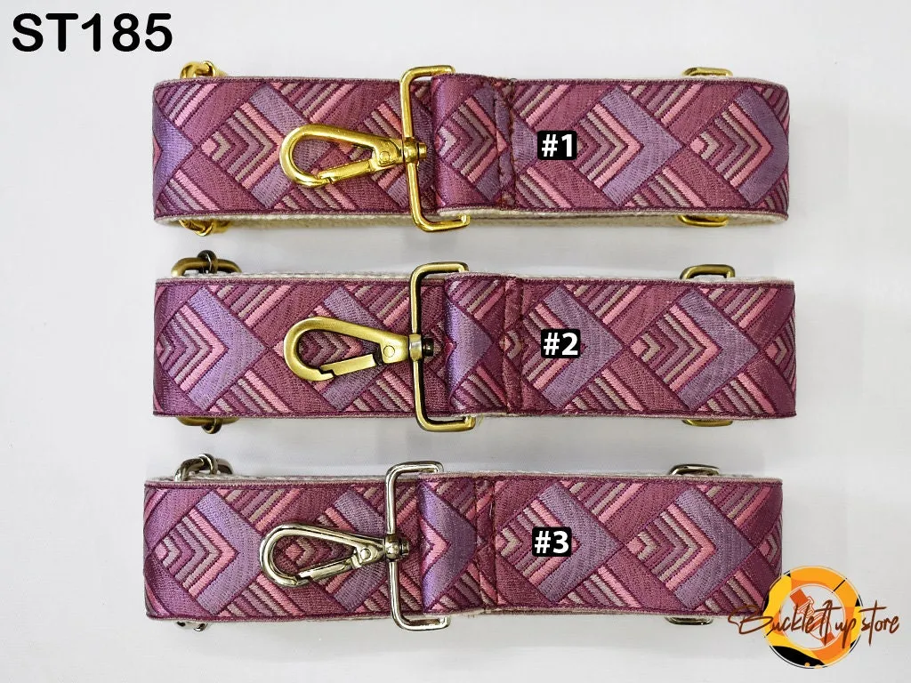 Custom Replacement Sling Bag Strap Purse Strap Embroidery Messenger Crossbody Strap Handbag Embroidered Canvas Strap Boho Guitar Strap Gift