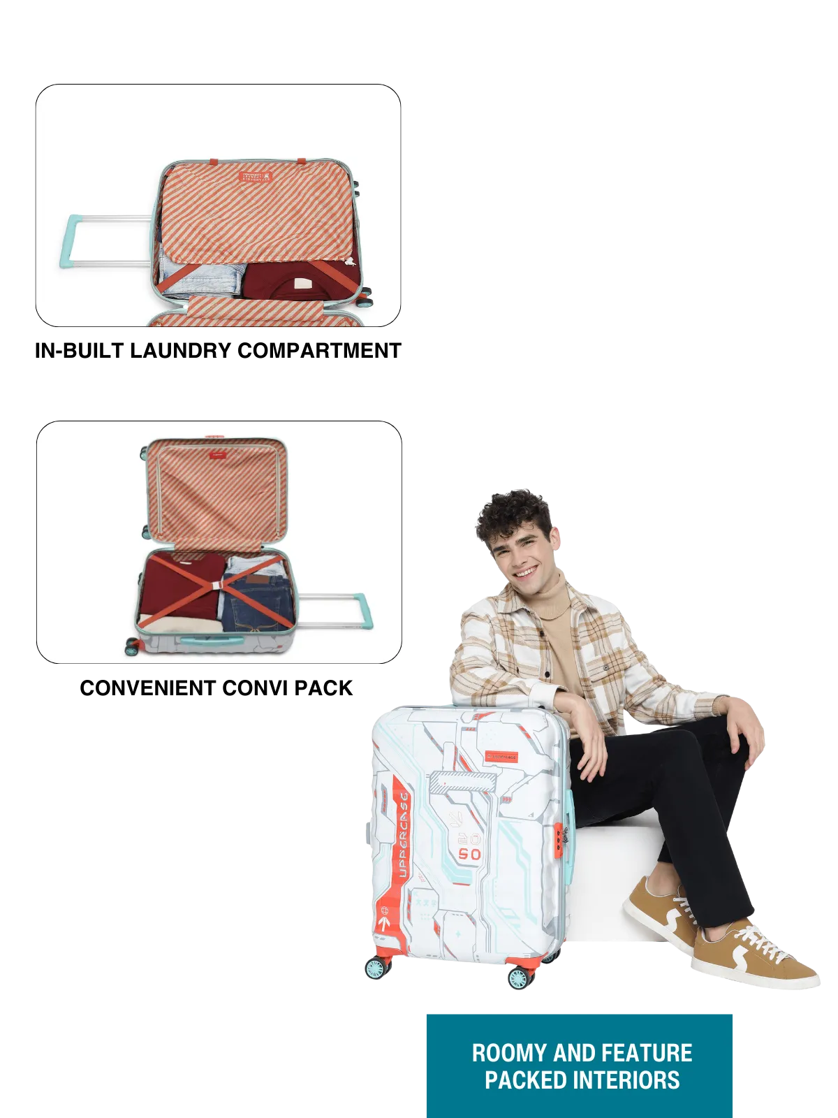 Cyber Punk White Set of 2 (S M) Trolley