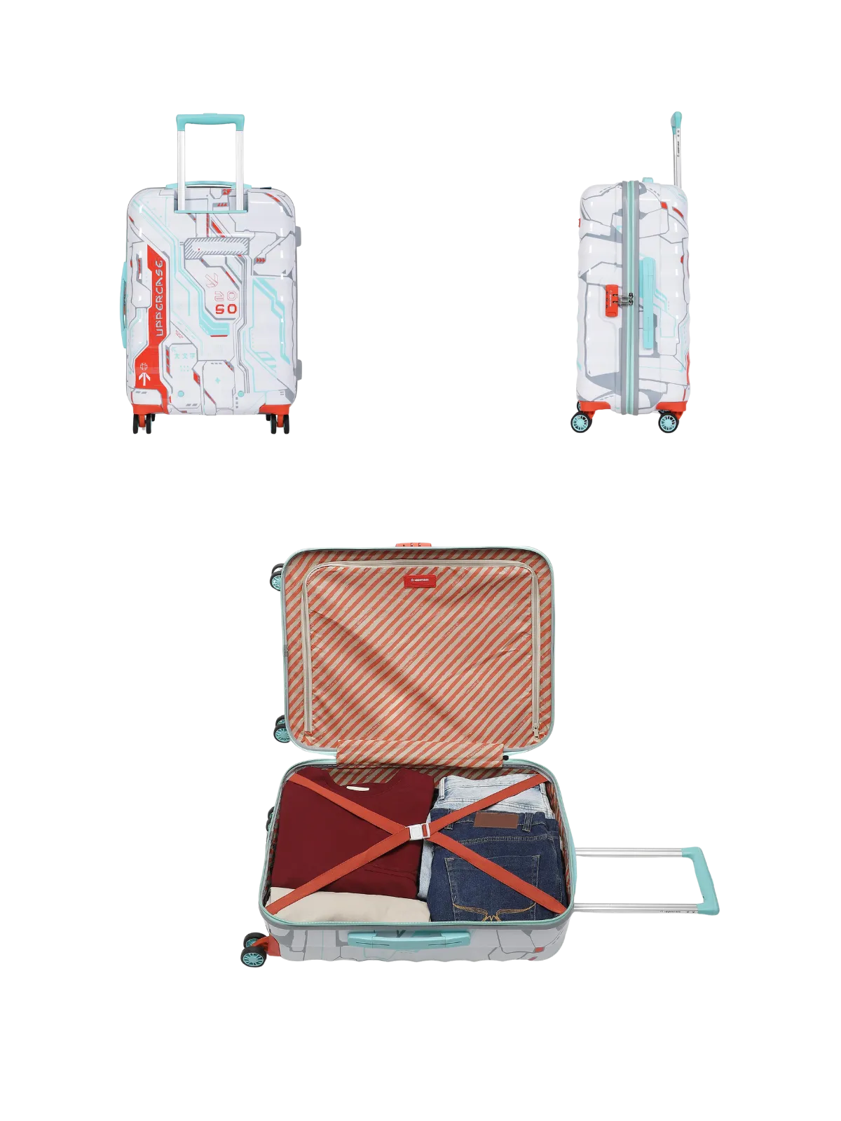 Cyber Punk White Set of 2 (S M) Trolley
