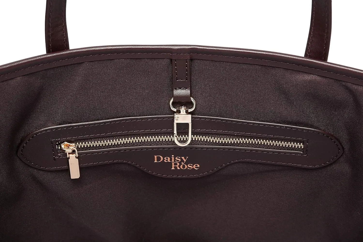 Daisy Rose Tote Shoulder Travel Bag & Matching Clutch PU Vegan Leather