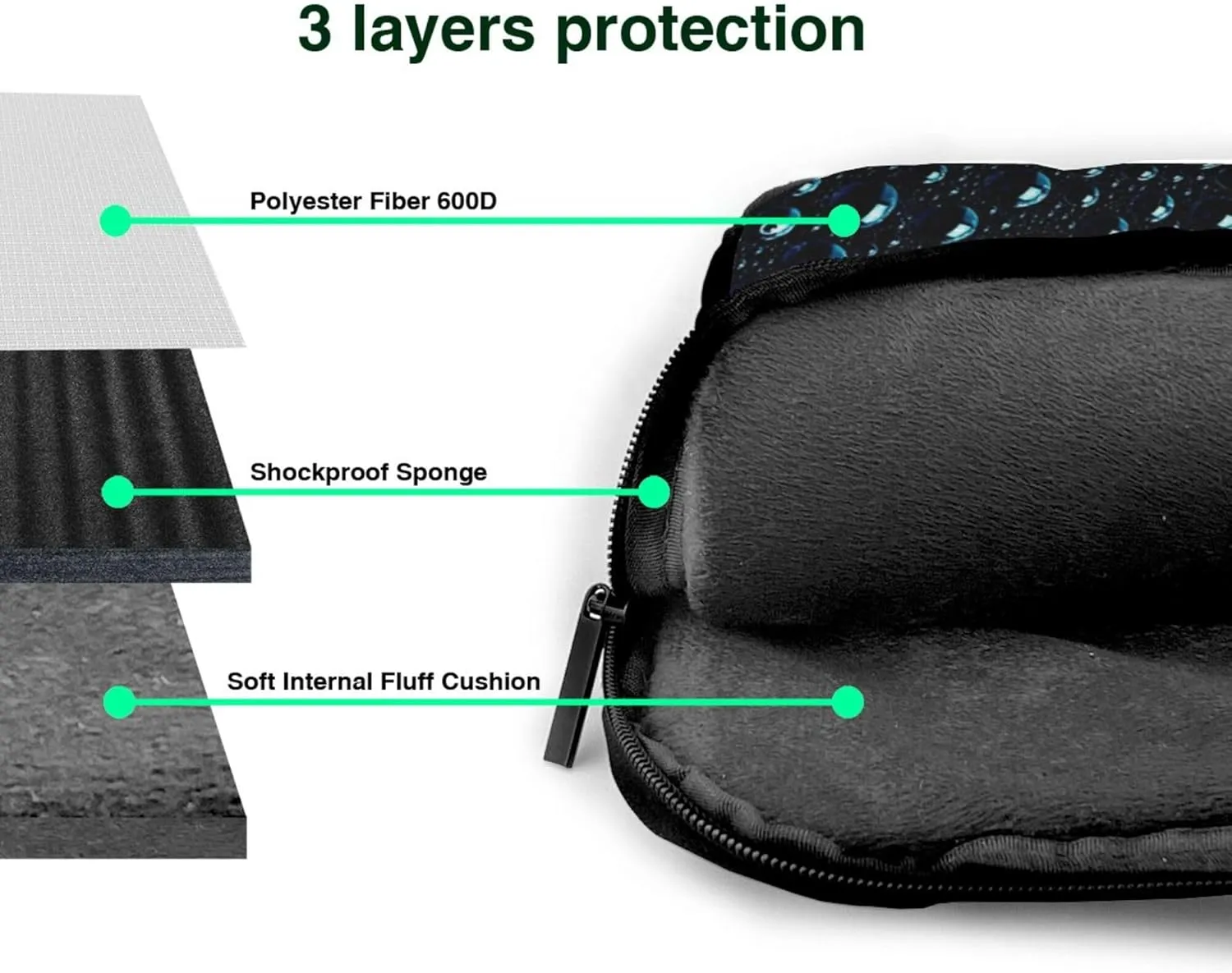 Dalmatian Dog Laptop Shoulder Bag ​for Men Women, Computer Carrying Case Messenger Bag with Strap