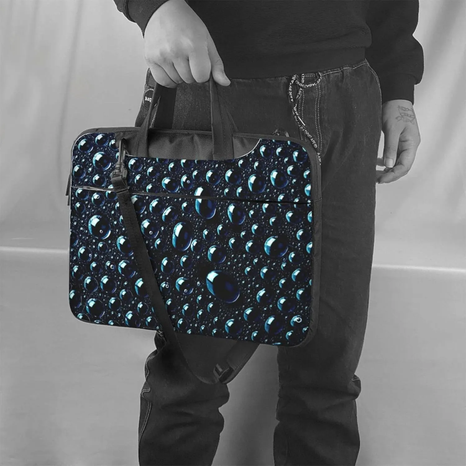 Dalmatian Dog Laptop Shoulder Bag ​for Men Women, Computer Carrying Case Messenger Bag with Strap