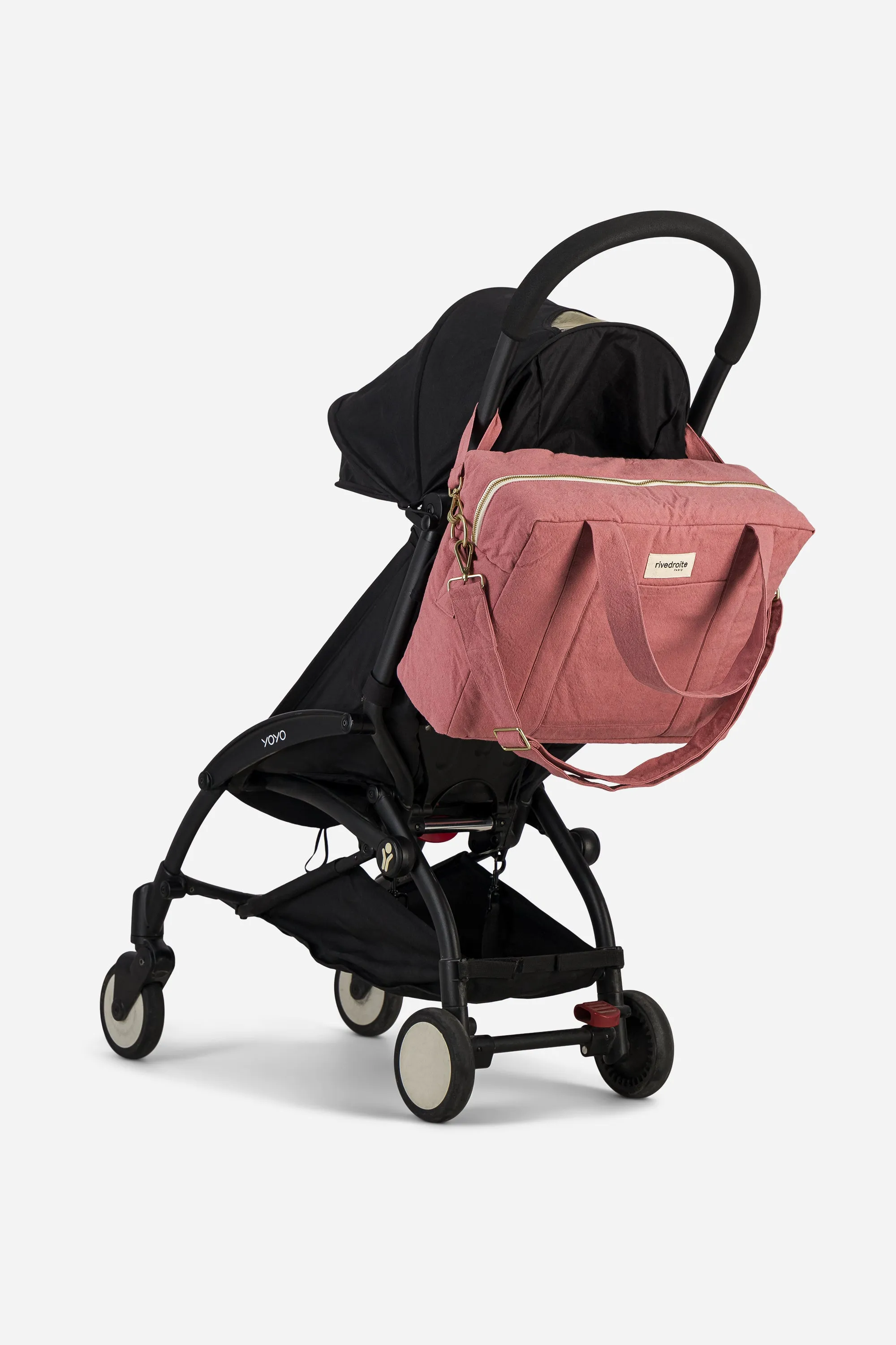 Darcy the anti diaper bag - Recycled cotton Bois de Rose