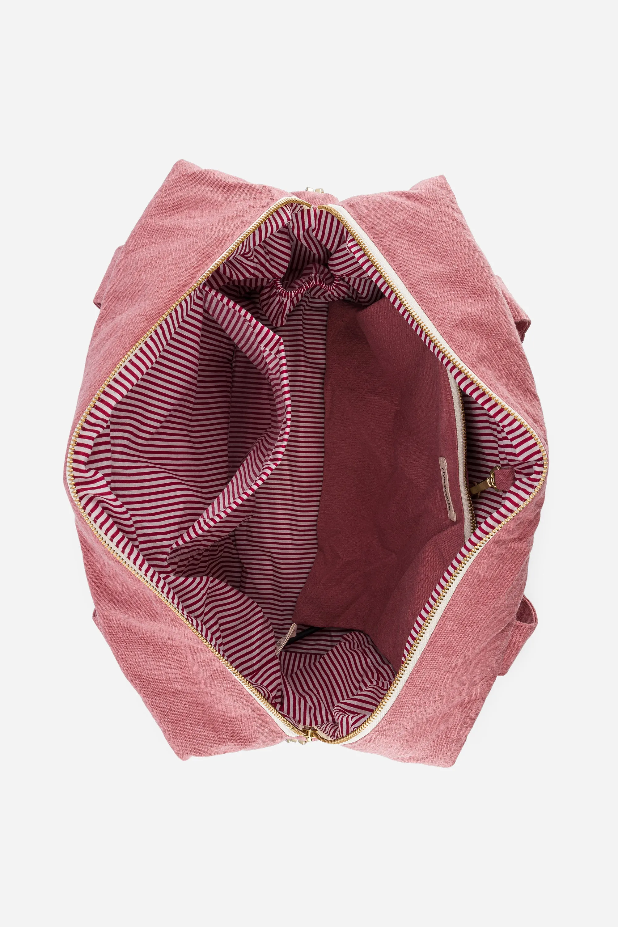 Darcy the anti diaper bag - Recycled cotton Bois de Rose