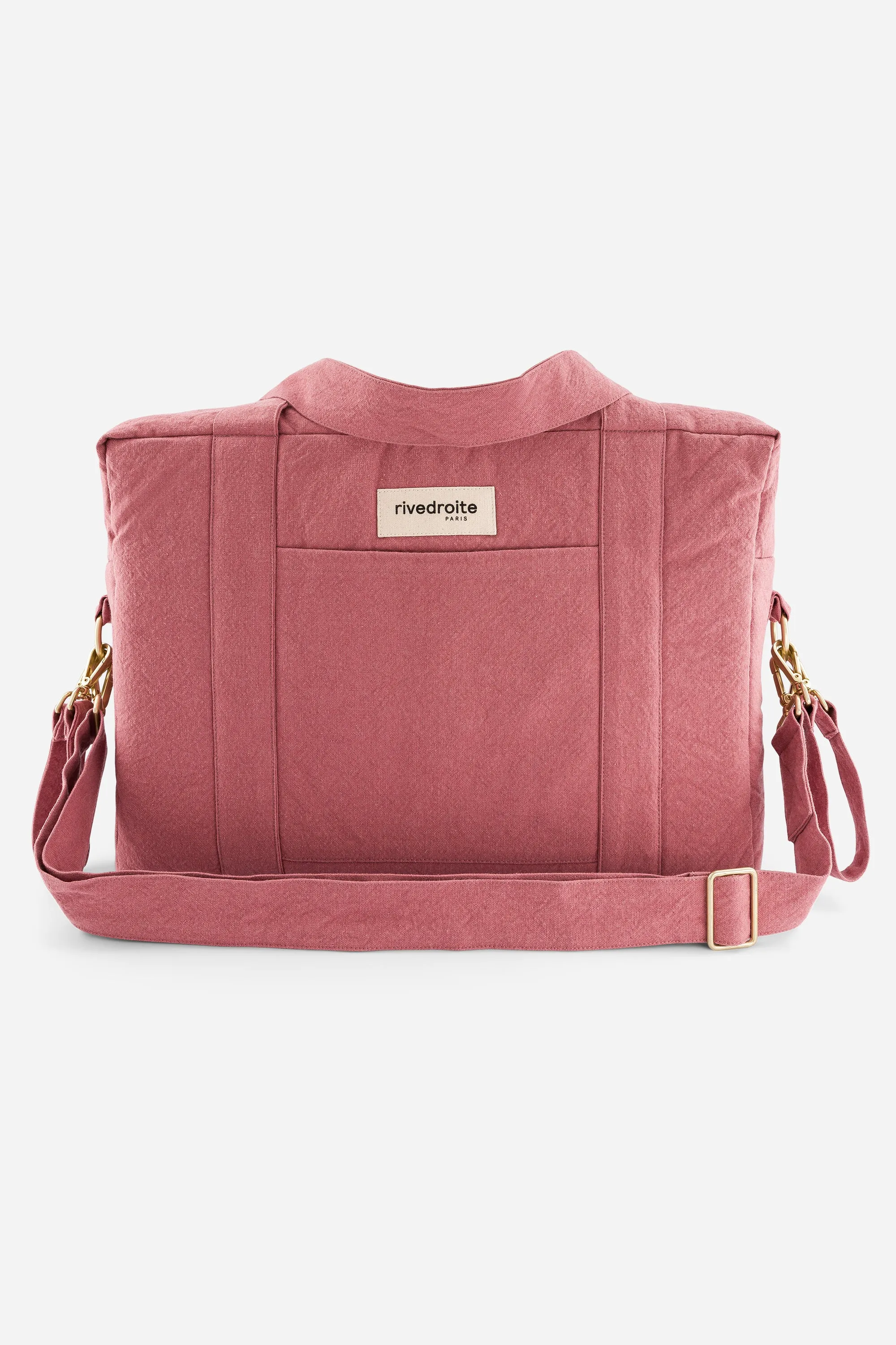 Darcy the anti diaper bag - Recycled cotton Bois de Rose