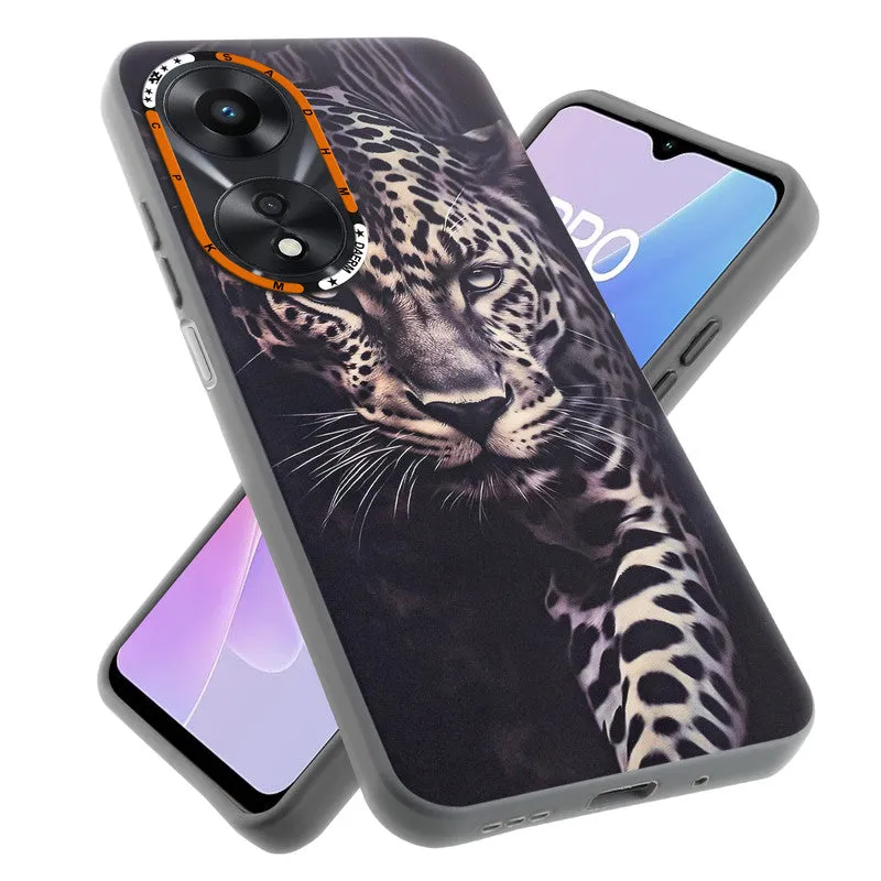 Dark Elegant Wild Creatures Printed Back Cases For Oppo A78 5G