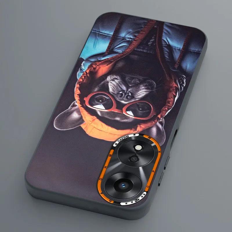 Dark Elegant Wild Creatures Printed Back Cases For Oppo A78 5G