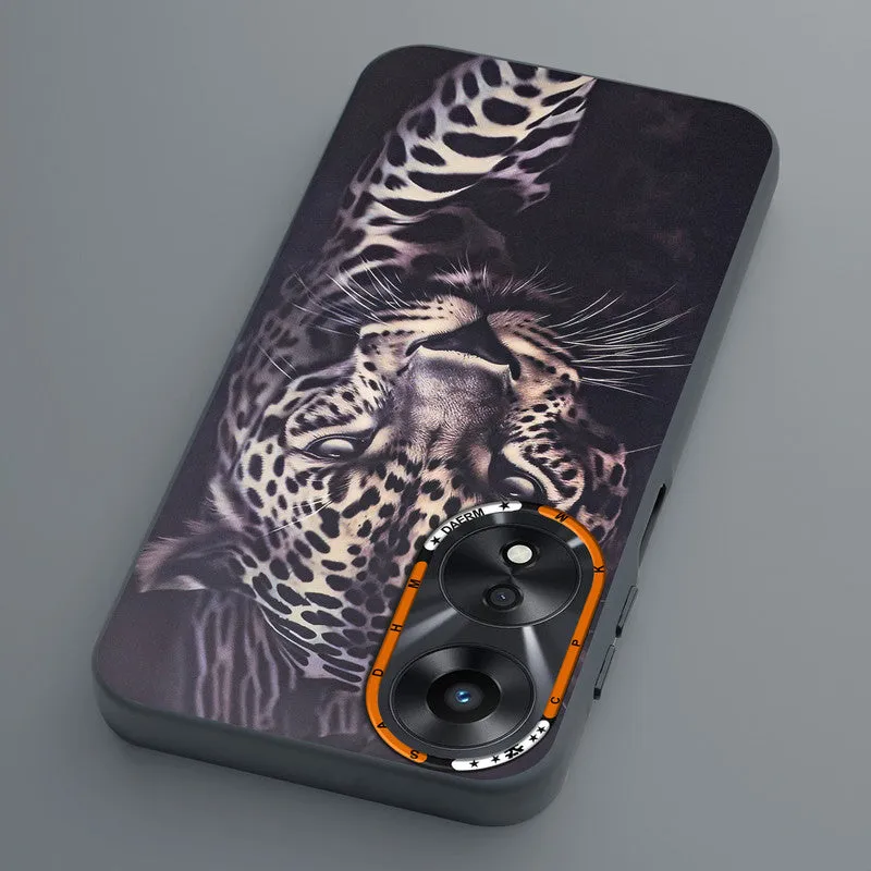 Dark Elegant Wild Creatures Printed Back Cases For Oppo A78 5G