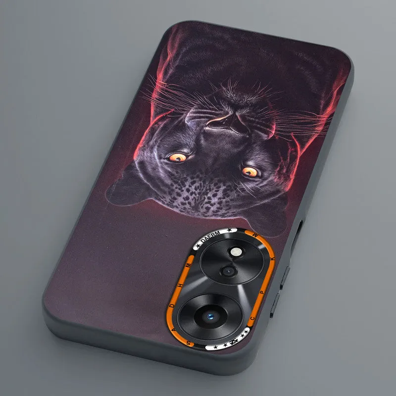 Dark Elegant Wild Creatures Printed Back Cases For Oppo A78 5G