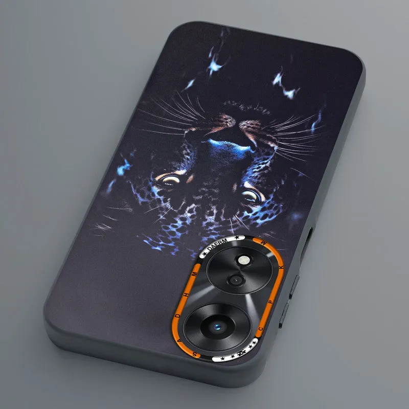 Dark Elegant Wild Creatures Printed Back Cases For Oppo A78 5G