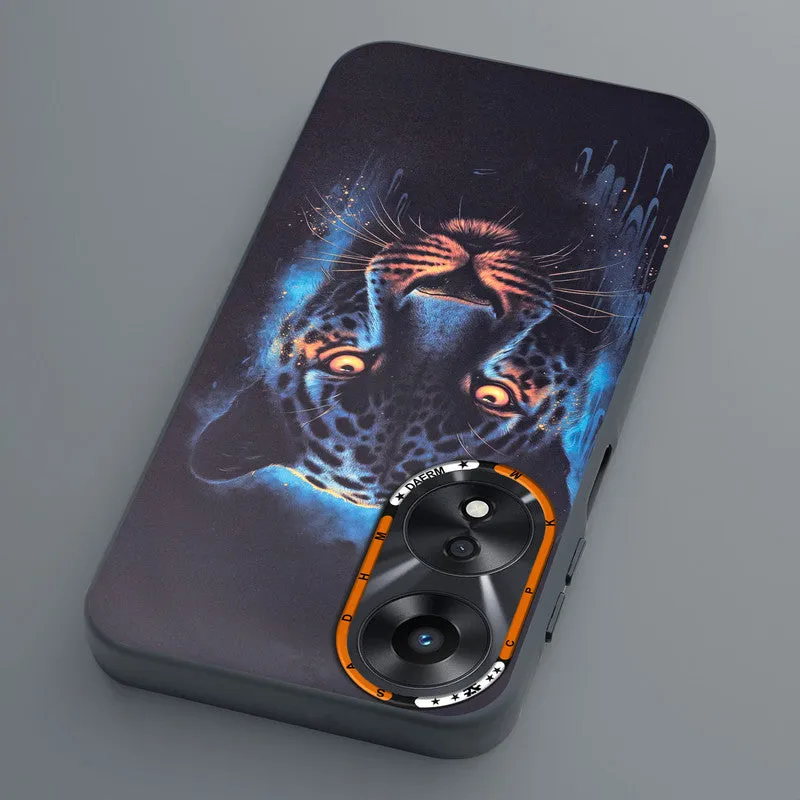 Dark Elegant Wild Creatures Printed Back Cases For Oppo A78 5G