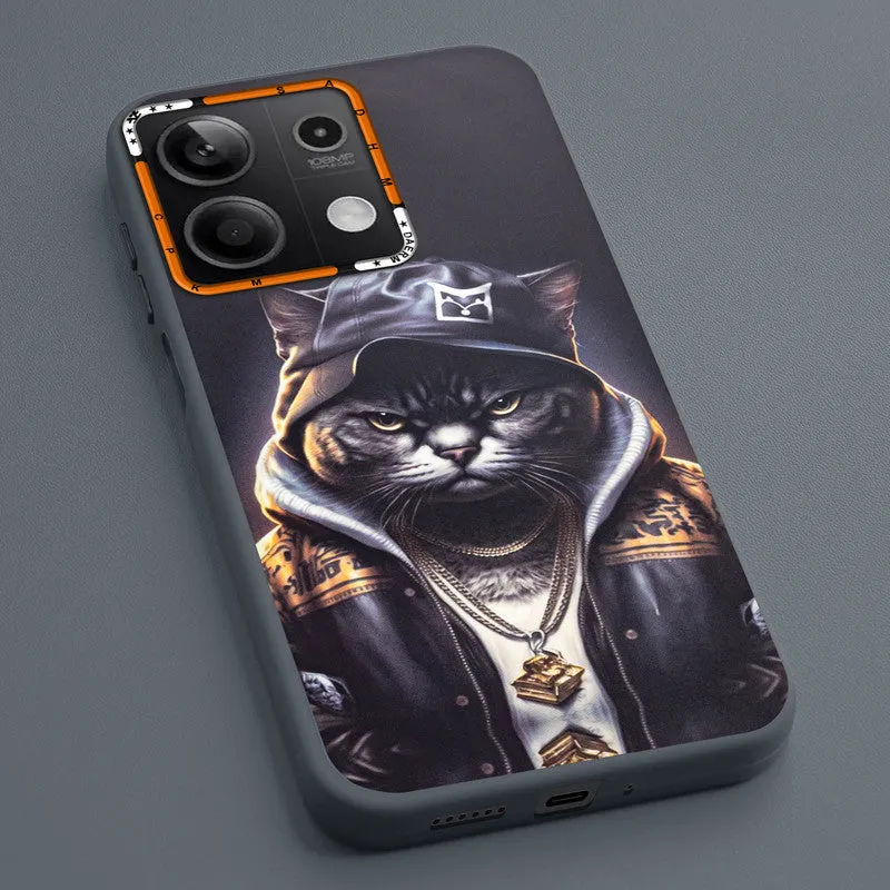 Dark Elegant Wild Creatures Printed Back Cases For Redmi Note 13 5G