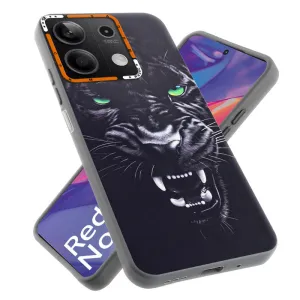 Dark Elegant Wild Creatures Printed Back Cases For Redmi Note 13 5G