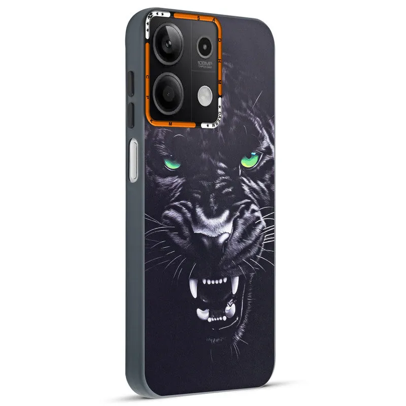 Dark Elegant Wild Creatures Printed Back Cases For Redmi Note 13 5G