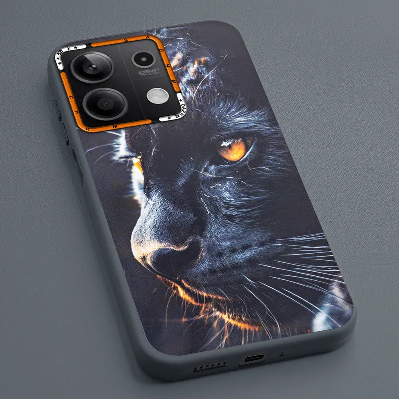 Dark Elegant Wild Creatures Printed Back Cases For Redmi Note 13 5G