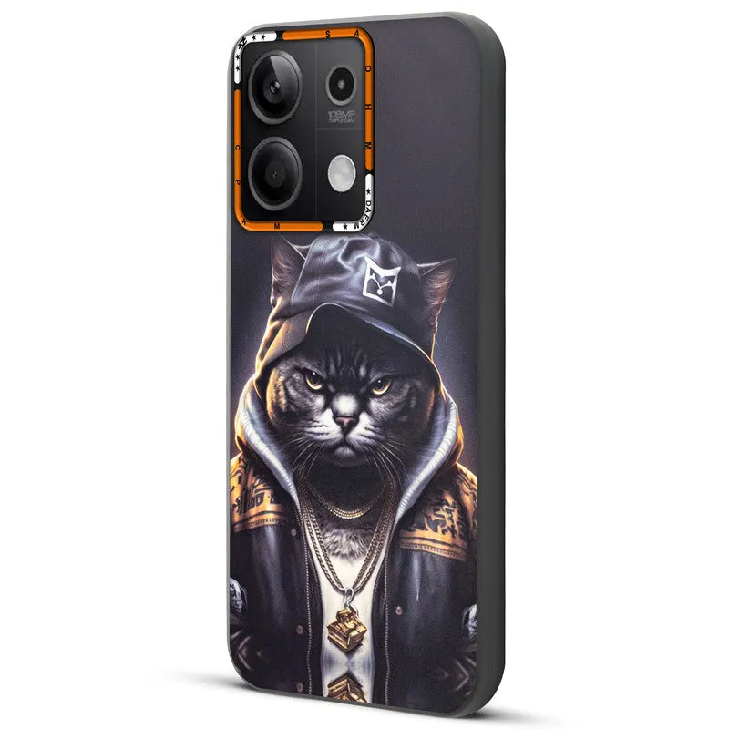 Dark Elegant Wild Creatures Printed Back Cases For Redmi Note 13 5G