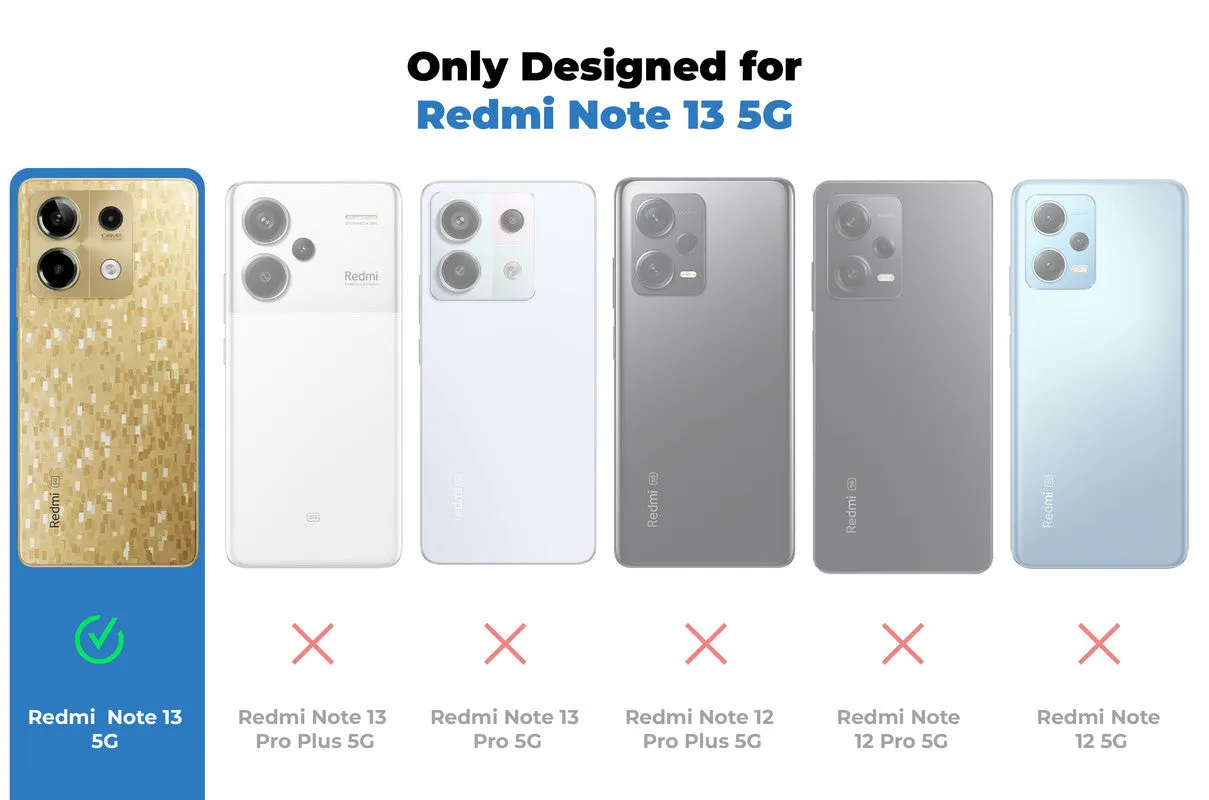 Dark Elegant Wild Creatures Printed Back Cases For Redmi Note 13 5G