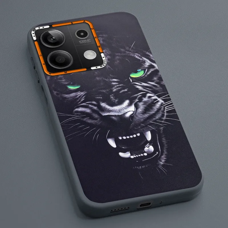 Dark Elegant Wild Creatures Printed Back Cases For Redmi Note 13 5G