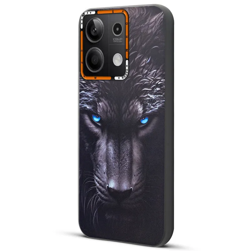 Dark Elegant Wild Creatures Printed Back Cases For Redmi Note 13 5G