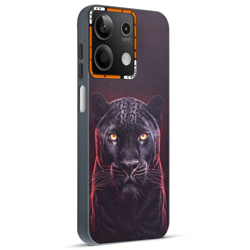 Dark Elegant Wild Creatures Printed Back Cases For Redmi Note 13 5G