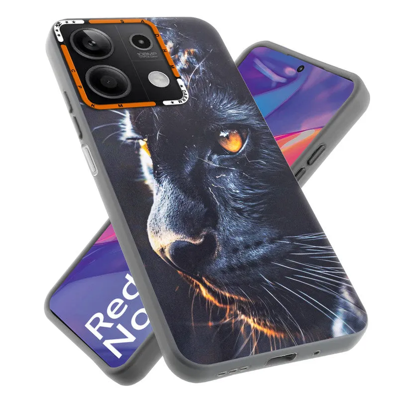 Dark Elegant Wild Creatures Printed Back Cases For Redmi Note 13 5G