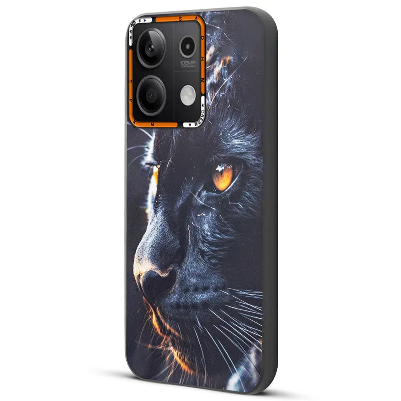 Dark Elegant Wild Creatures Printed Back Cases For Redmi Note 13 5G