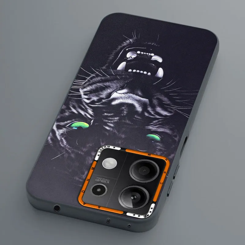 Dark Elegant Wild Creatures Printed Back Cases For Redmi Note 13 5G