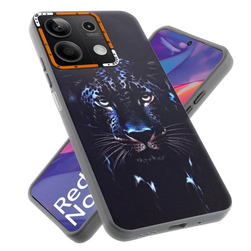 Dark Elegant Wild Creatures Printed Back Cases For Redmi Note 13 5G