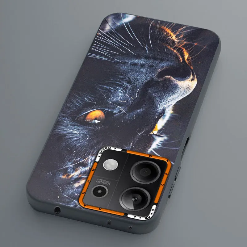 Dark Elegant Wild Creatures Printed Back Cases For Redmi Note 13 5G