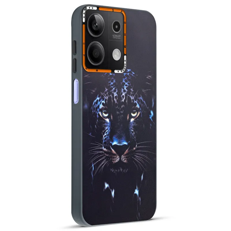 Dark Elegant Wild Creatures Printed Back Cases For Redmi Note 13 5G