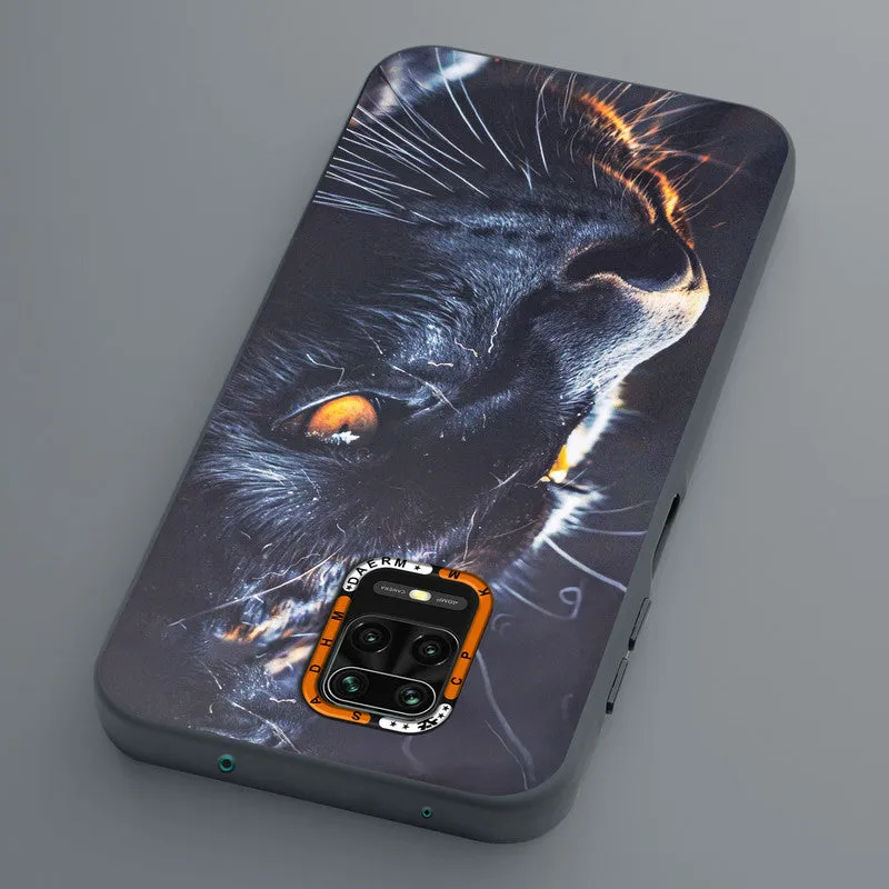 Dark Elegant Wild Creatures Printed Back Cases For Redmi Note 9 Pro