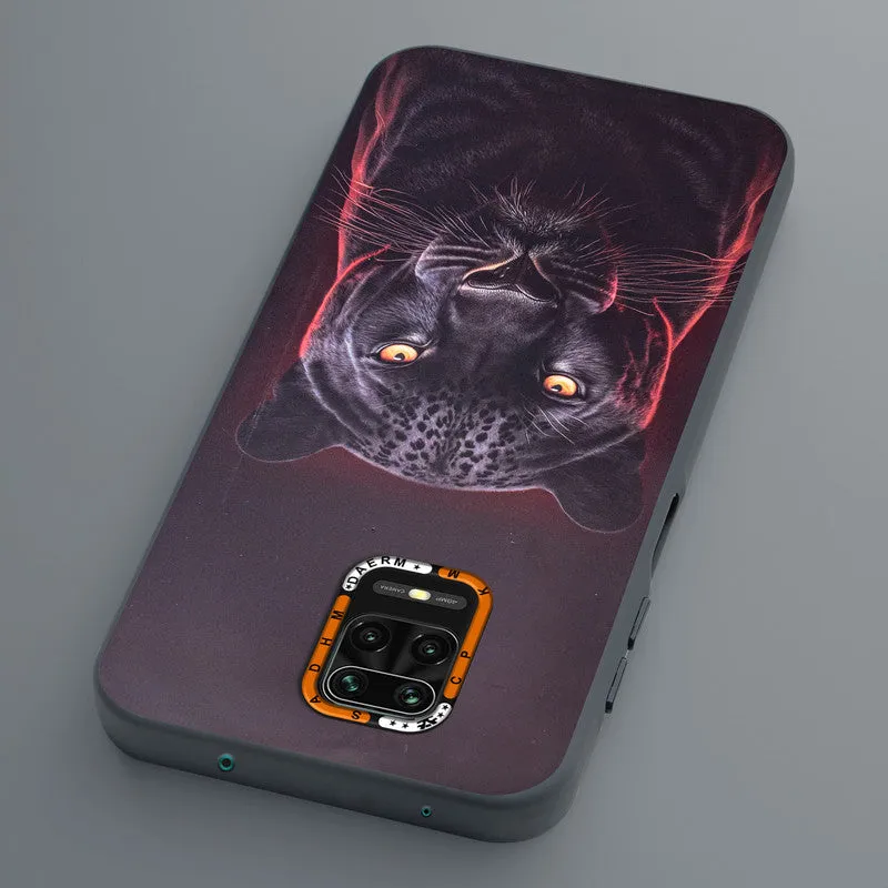 Dark Elegant Wild Creatures Printed Back Cases For Redmi Note 9 Pro