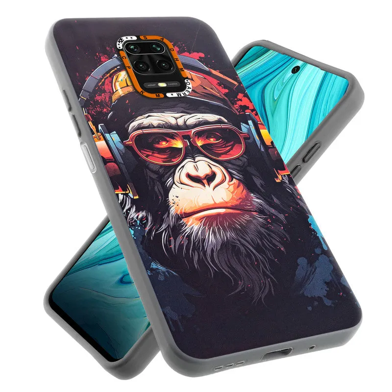 Dark Elegant Wild Creatures Printed Back Cases For Redmi Note 9 Pro
