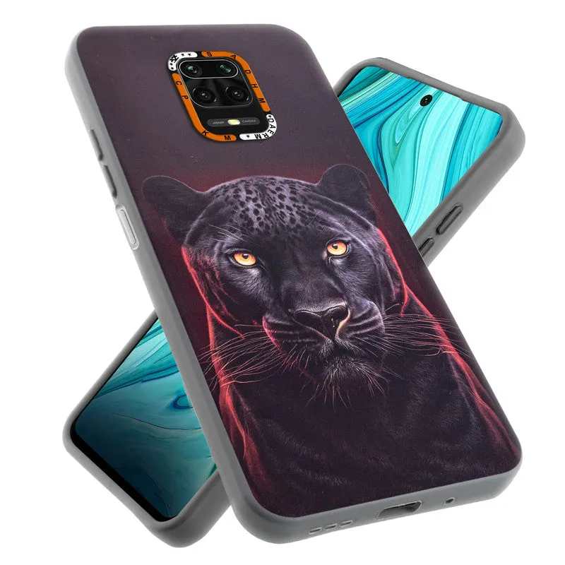 Dark Elegant Wild Creatures Printed Back Cases For Redmi Note 9 Pro