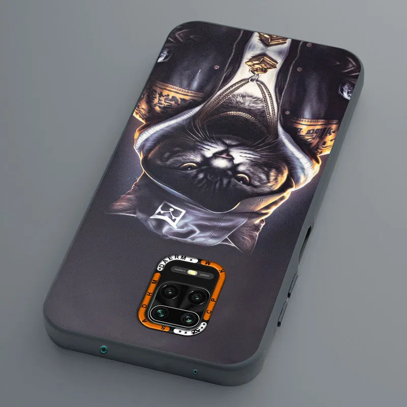 Dark Elegant Wild Creatures Printed Back Cases For Redmi Note 9 Pro