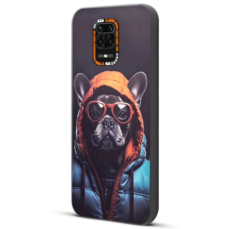 Dark Elegant Wild Creatures Printed Back Cases For Redmi Note 9 Pro