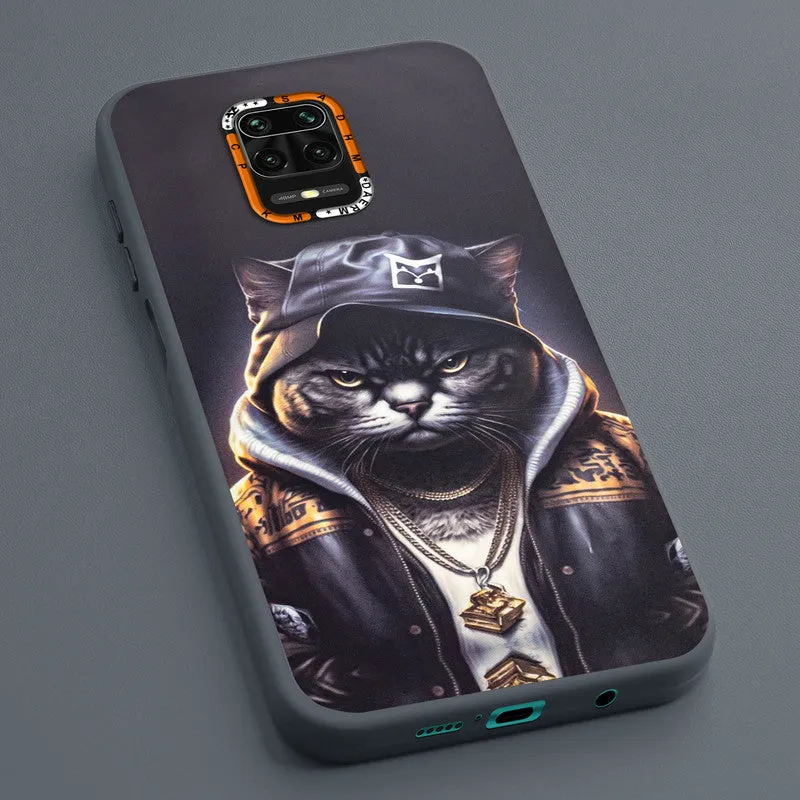 Dark Elegant Wild Creatures Printed Back Cases For Redmi Note 9 Pro
