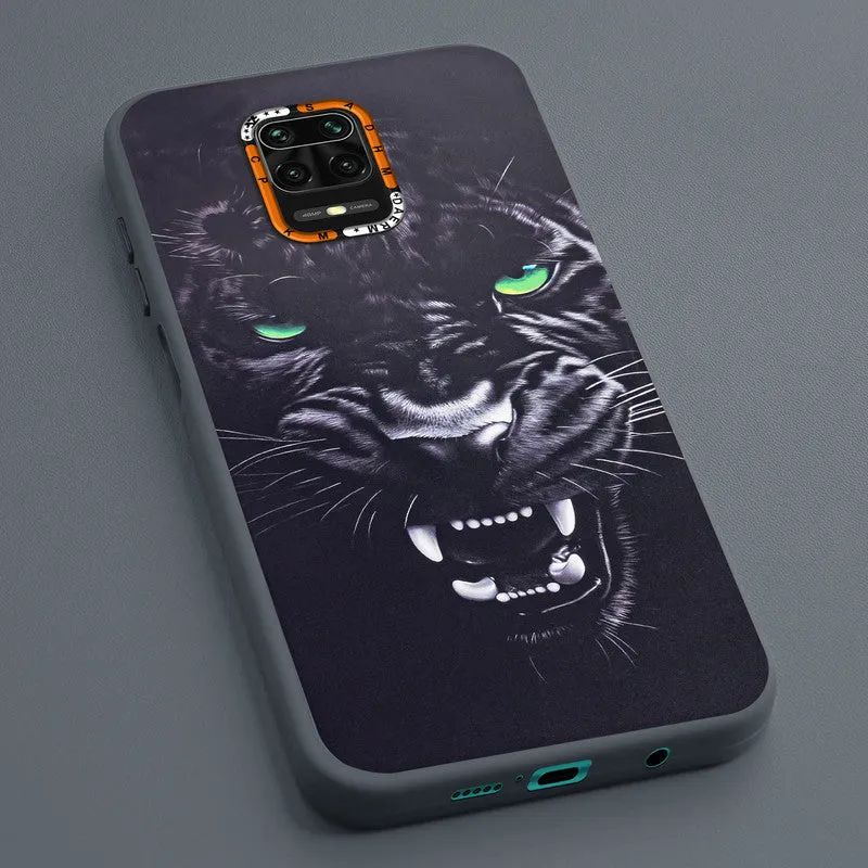 Dark Elegant Wild Creatures Printed Back Cases For Redmi Note 9 Pro