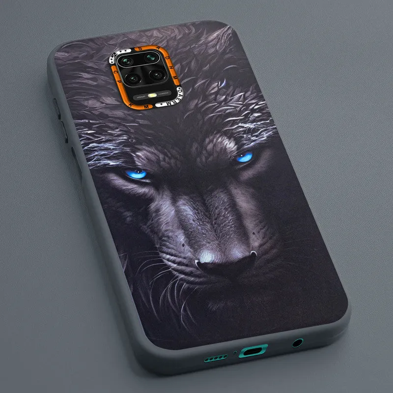 Dark Elegant Wild Creatures Printed Back Cases For Redmi Note 9 Pro
