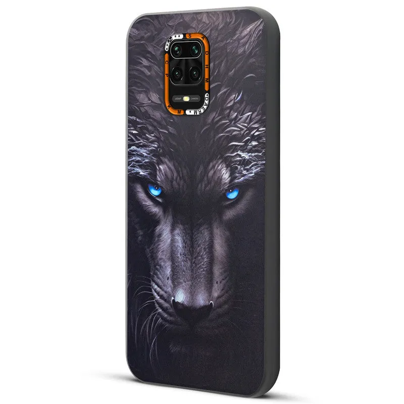 Dark Elegant Wild Creatures Printed Back Cases For Redmi Note 9 Pro